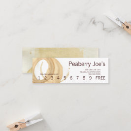 Mini Coffee Cup Stain Punchcard Klantenkaartje