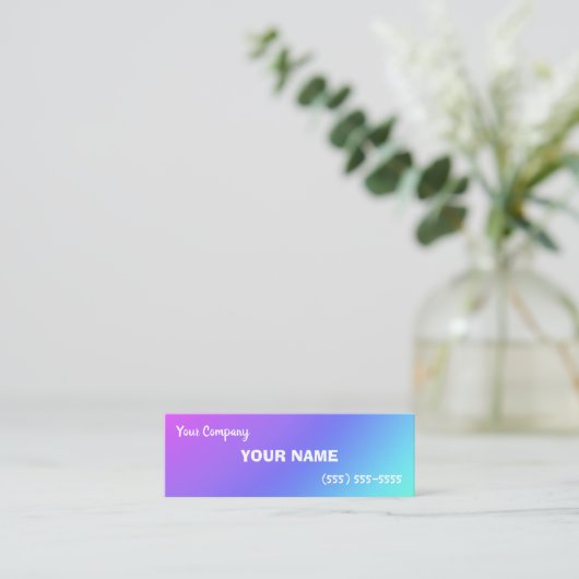 Mini Colorful Gradient Visitekaartjes (Staand voorkant)