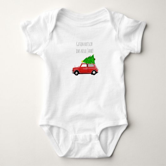 Mini Cooper Babybody Silvester Romper (Voorkant)