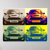 Mini Cooper collage (poster) Poster (Voorkant)