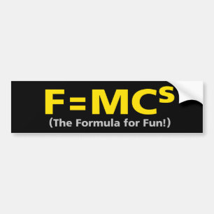 MINI COOPER FORMULA VOOR FUN Bumpersticker
