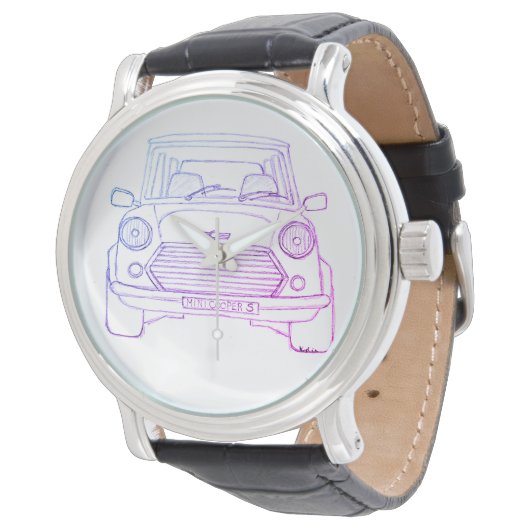 Mini Cooper Horloge (Gekanteld)