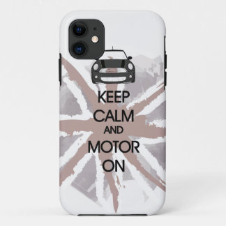 MINI Cooper Keep Calm and Motor iPhone Case