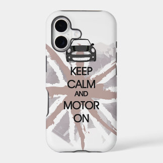 MINI Cooper Keep Calm en Motor iPhone Hoesje