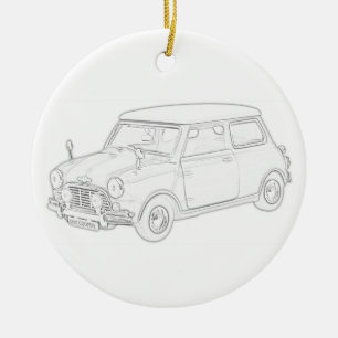 Mini Cooper Keramisch Ornament