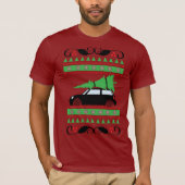 Mini Cooper Kerstmis T-shirt (Voorkant)