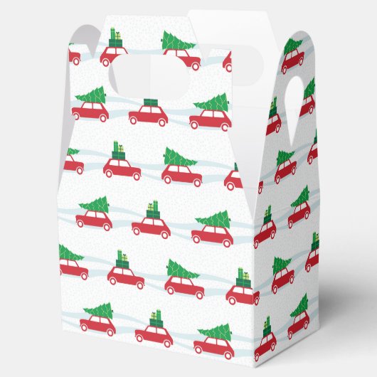 Mini Cooper-kerstverkeer Bedankdoosjes (Geopend)
