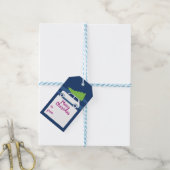 Mini Cooper-kerstverkeer Cadeaulabel (Met Touw)