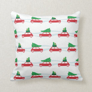 Mini Cooper-kerstverkeer Kussen