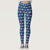 Mini Cooper-kerstverkeer Leggings (Voorkant)