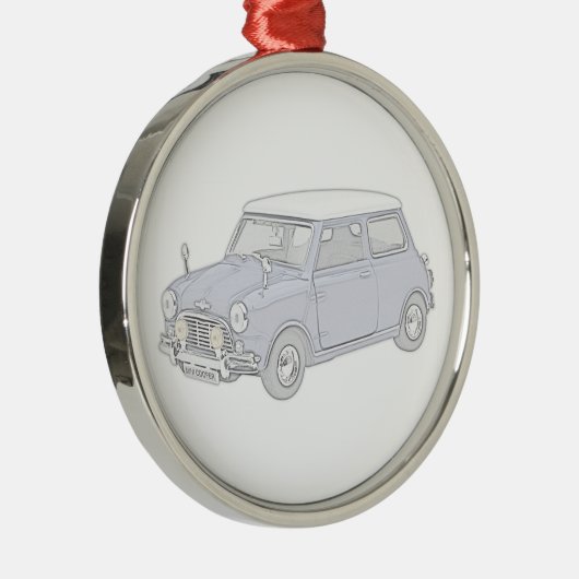 Mini Cooper  Metalen Ornament (Rechts)