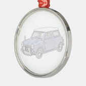 Mini Cooper Metalen Ornament (Links)