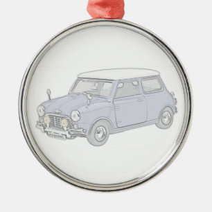 Mini Cooper  Metalen Ornament