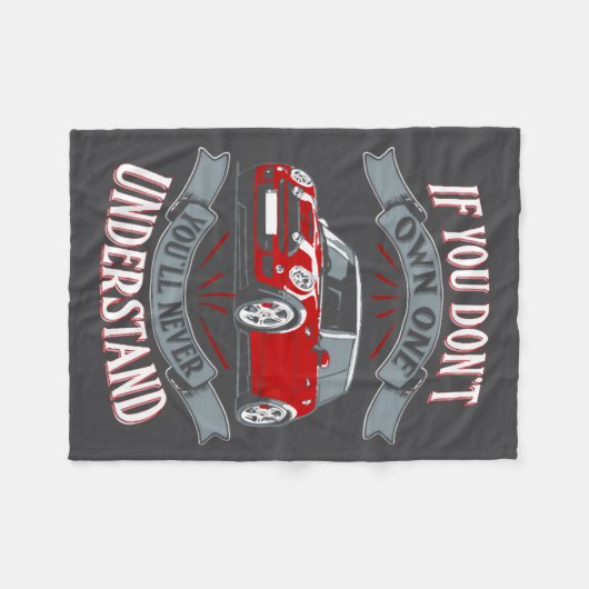 Mini Cooper Mini Cooper You Dont Own One Mi  Fleece Deken (Voorkant (Horizontaal))