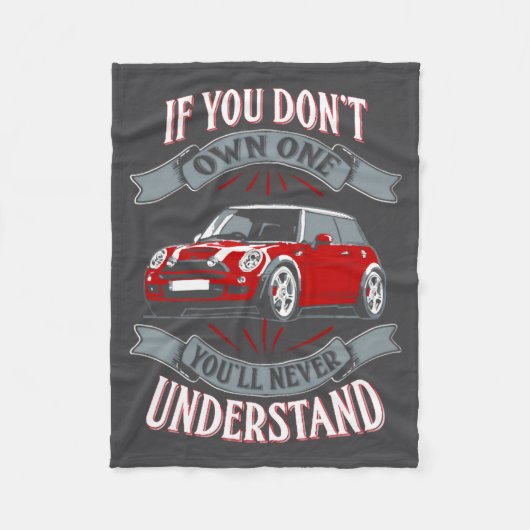 Mini Cooper Mini Cooper You Dont Own One Mi  Fleece Deken (Voorkant)