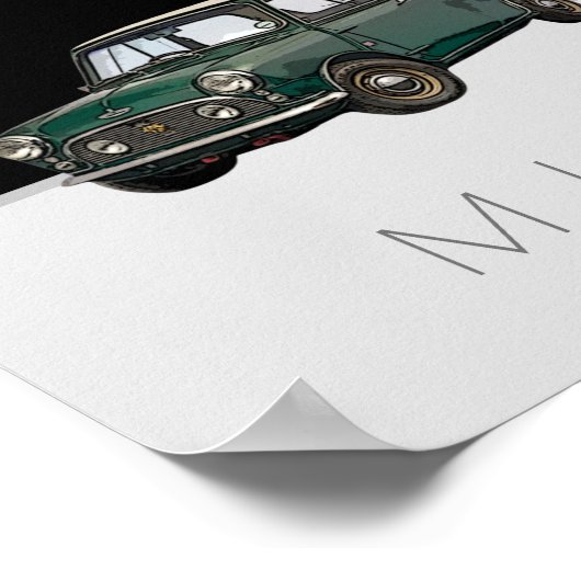 Mini Cooper Poster (Hoek)