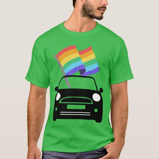 MINI Cooper Pride Version 1 funny T-shirt (Voorkant)