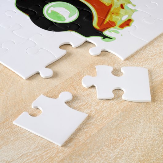 Mini cooper rot Puzzle Legpuzzel (Zijkant)