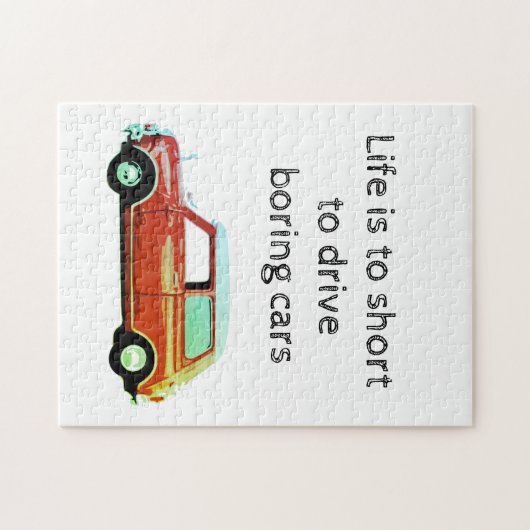 Mini cooper rot Puzzle Legpuzzel (Horizontaal)