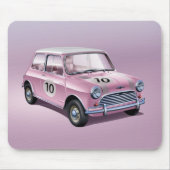 Mini Cooper S1 roze Muismat (Voorkant)