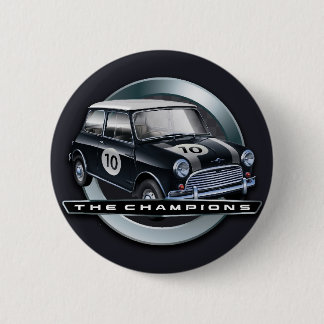 Mini Cooper S zwart Ronde Button 5,7 Cm