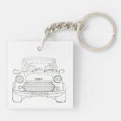 Mini Cooper Sleutelhanger (Achterkant)