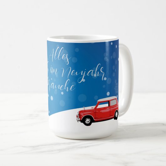 Mini Cooper Tasse Neujahr Koffiemok (Voorkant rechts)