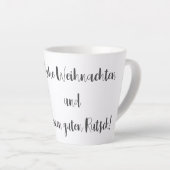 Mini Cooper Weihnachten Tasse Latte Mok (Rechterhoek)