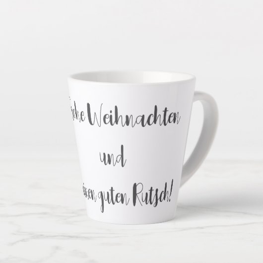 Mini Cooper Weihnachten Tasse Latte Mok (Rechterhoek)