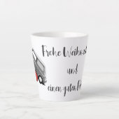 Mini Cooper Weihnachten Tasse Latte Mok (Voorkant)