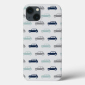 Mini Coopers on Go - Blauw & grijs Case-Mate iPhone Case (Achterkant)