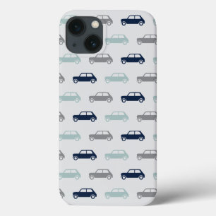 Mini Coopers on Go - Blauw & grijs Case-Mate iPhone Case