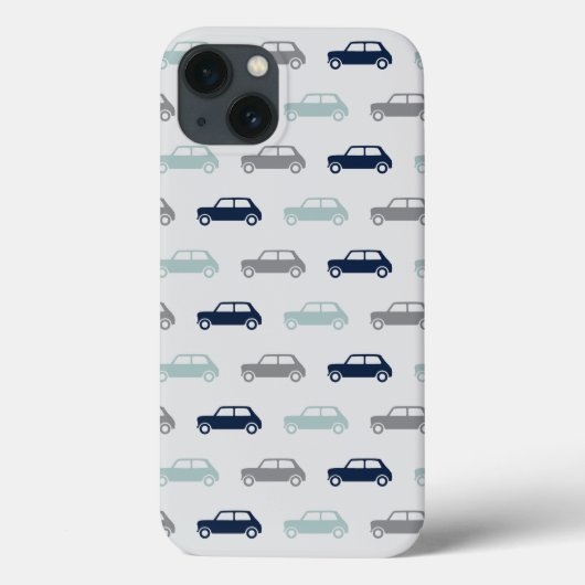 Mini Coopers on Go - Blauw & grijs Case-Mate iPhone Case (Achterkant)