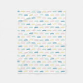 Mini Coopers on Go - Pastel - Fleece Deken (Voorkant)