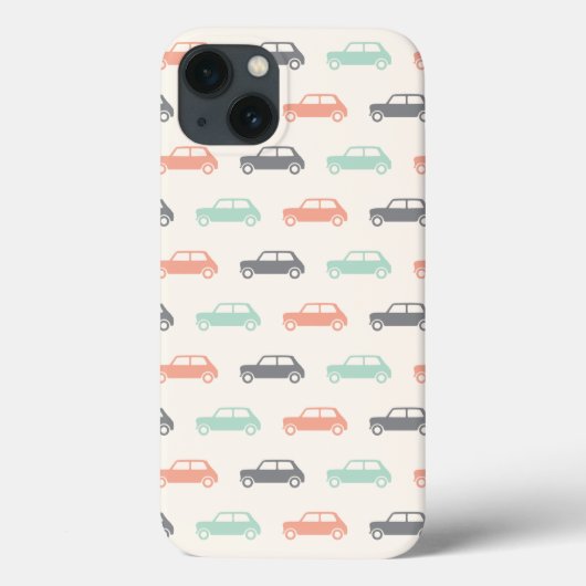 Mini Coopers on Go - Peach & Blauwgroen Case-Mate iPhone Case (Achterkant)