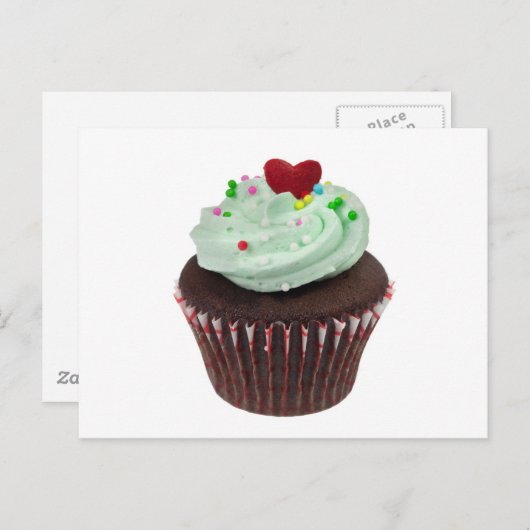 Mini cupcake briefkaart (Voorkant / Achterkant)