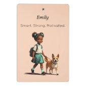 Mini Custom School Clipboard Mini Klembord (Achterkant)