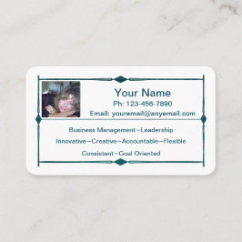 Mini CV Visitekaartje Donkergroen