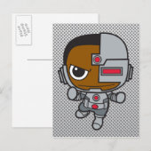 Mini Cyborg Briefkaart (Voorkant / Achterkant)