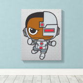 Mini Cyborg Canvas Afdruk (Insitu (Houten vloer))