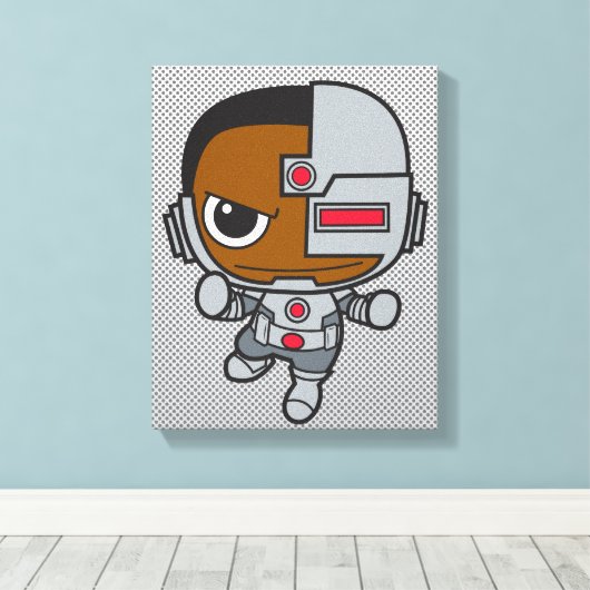 Mini Cyborg Canvas Afdruk (Insitu (Houten vloer))