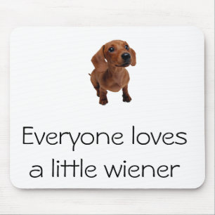 Mini Dachshund "Little Wiener" Mousepad Muismat