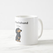Mini Dachshund Moeder Mok Cute Wiener Cadeau (Voorkant rechts)