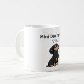 Mini Dachshund Moeder Mok Cute Wiener Cadeau (Voorkant links)