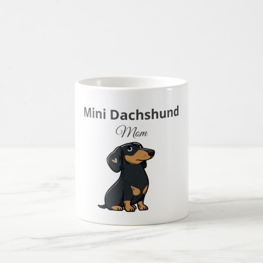 Mini Dachshund Moeder Mok Cute Wiener Cadeau (Center)
