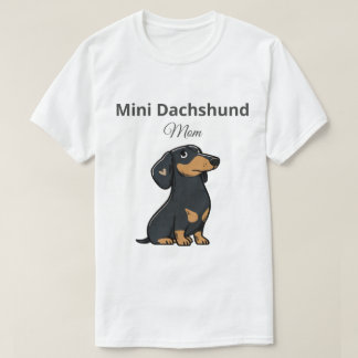 Mini Dachshund Moeder T-shirt Cute Doxie Cadeau