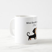 Mini Dachshund Vader Mok Cadeau voor Hond Vader (Voorkant links)