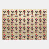 Mini Dachshund vakantiepapier Inpakpapier Vel (Voorkant 3)