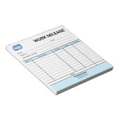 Mini Daily Work Mileage Log Sheet Notepad Notitieblok (Schuin)