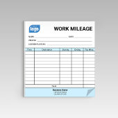Mini Daily Work Mileage Log Sheet Notepad Notitieblok